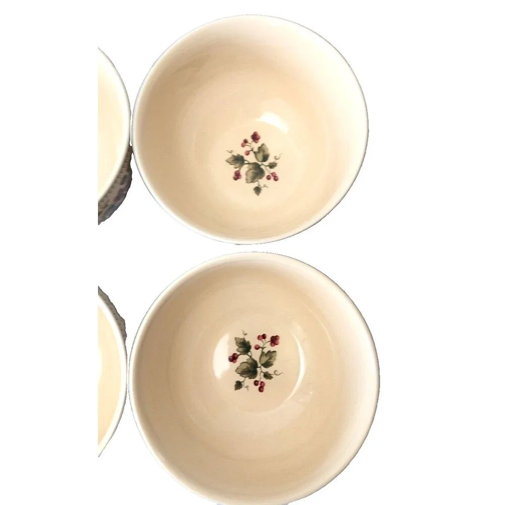 WAVERLY Garden Room 4 PC Soup Cereal Fruit Bowls Made in Poland 6